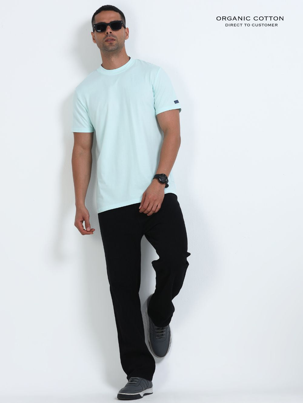 Organic Cotton Round Neck T-Shirt for Men