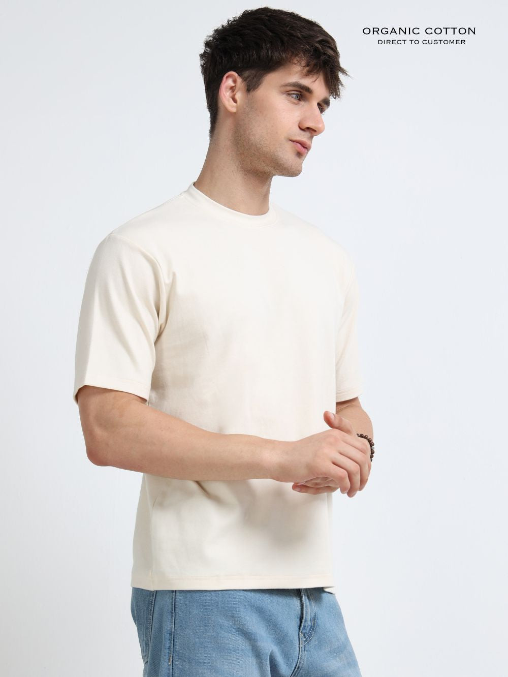 Clean Classic Organic Cotton Oversized Tee for Men's