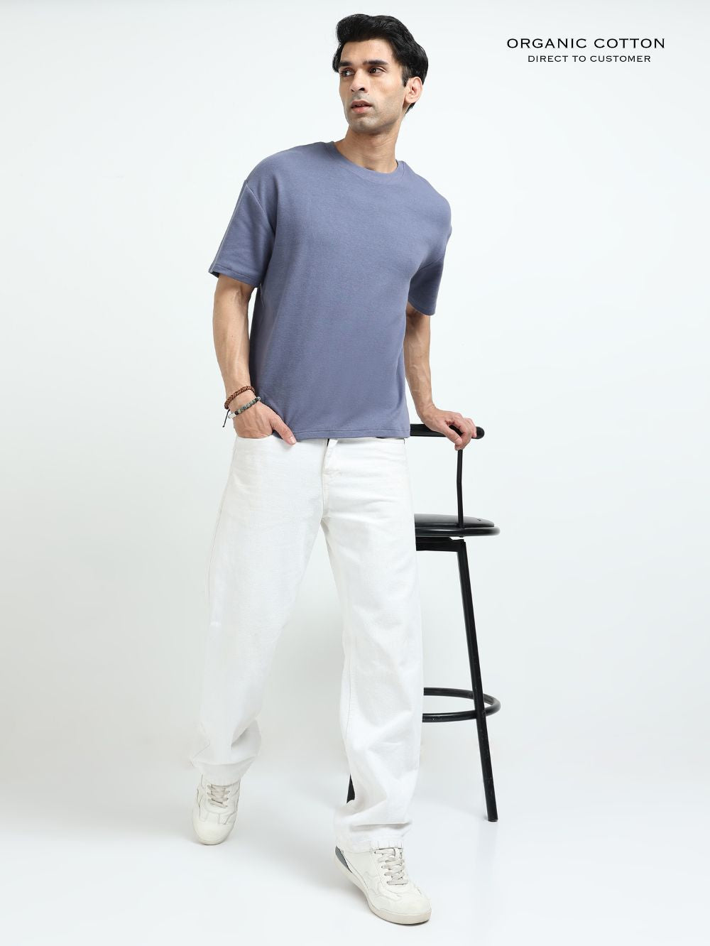 Clean Classic Organic Cotton Oversized Tee for Men's