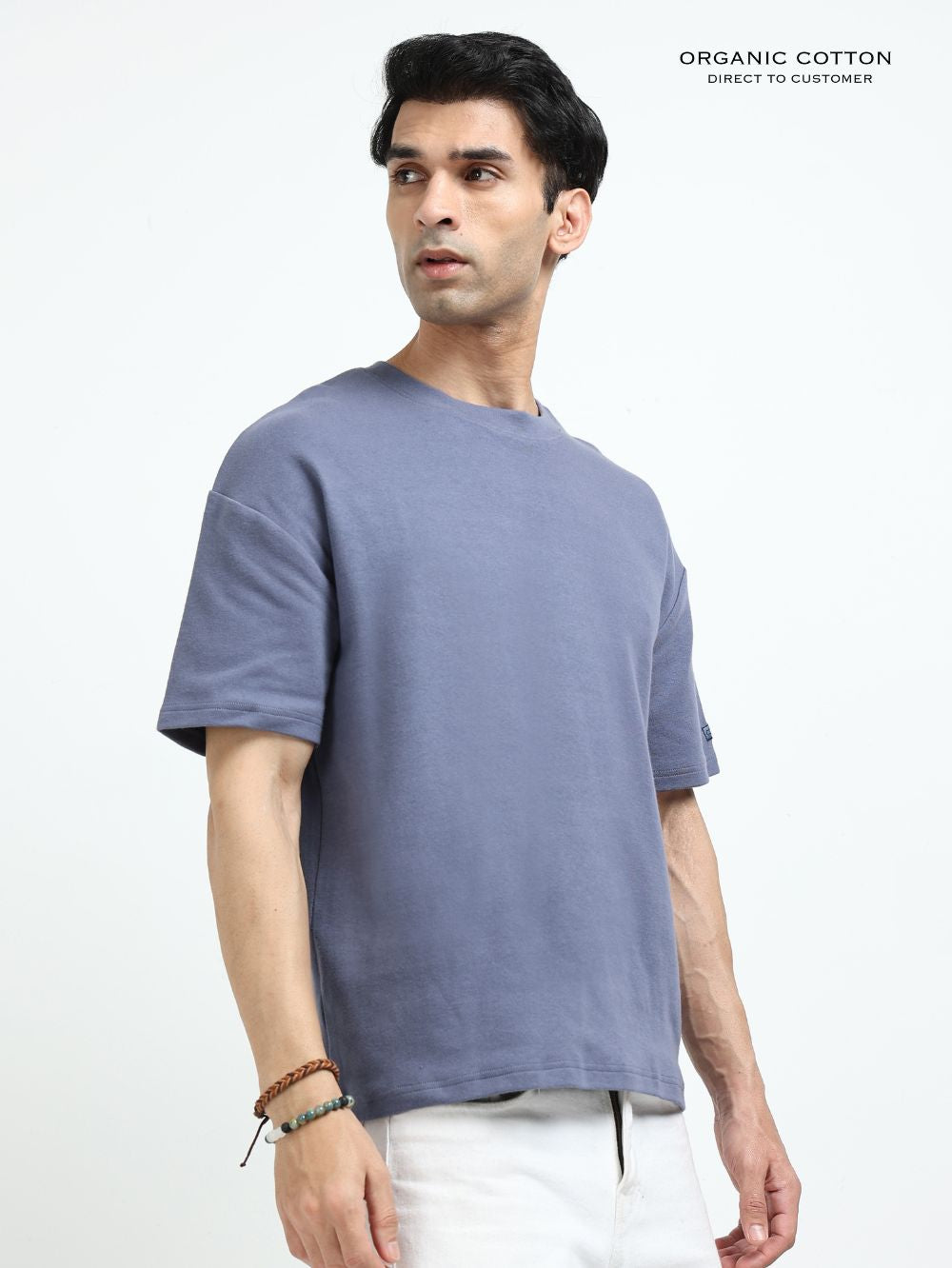Clean Classic Organic Cotton Oversized Tee for Men's