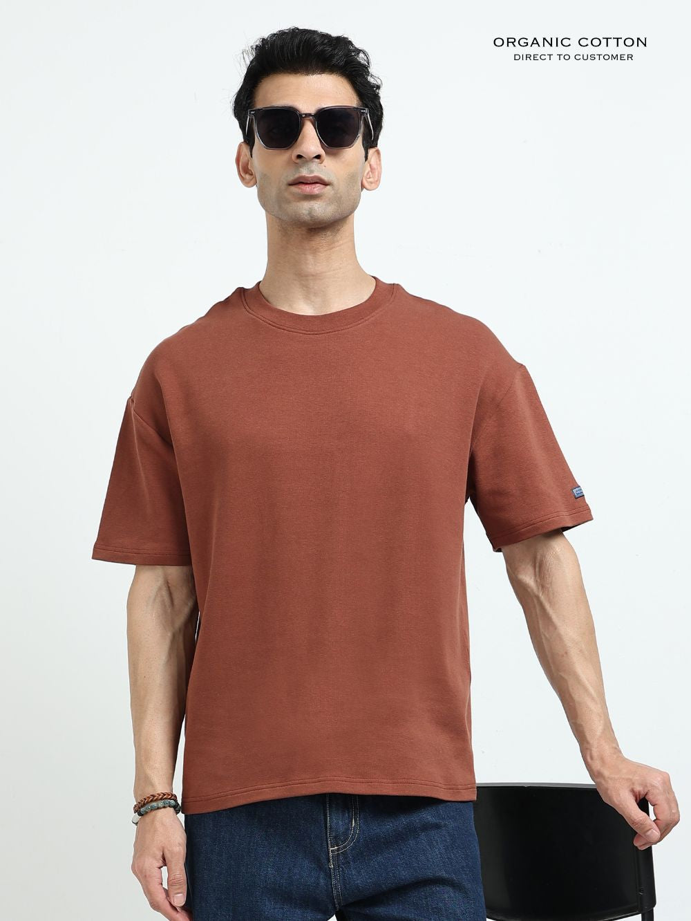 Clean Classic Organic Cotton Oversized Tee for Men's