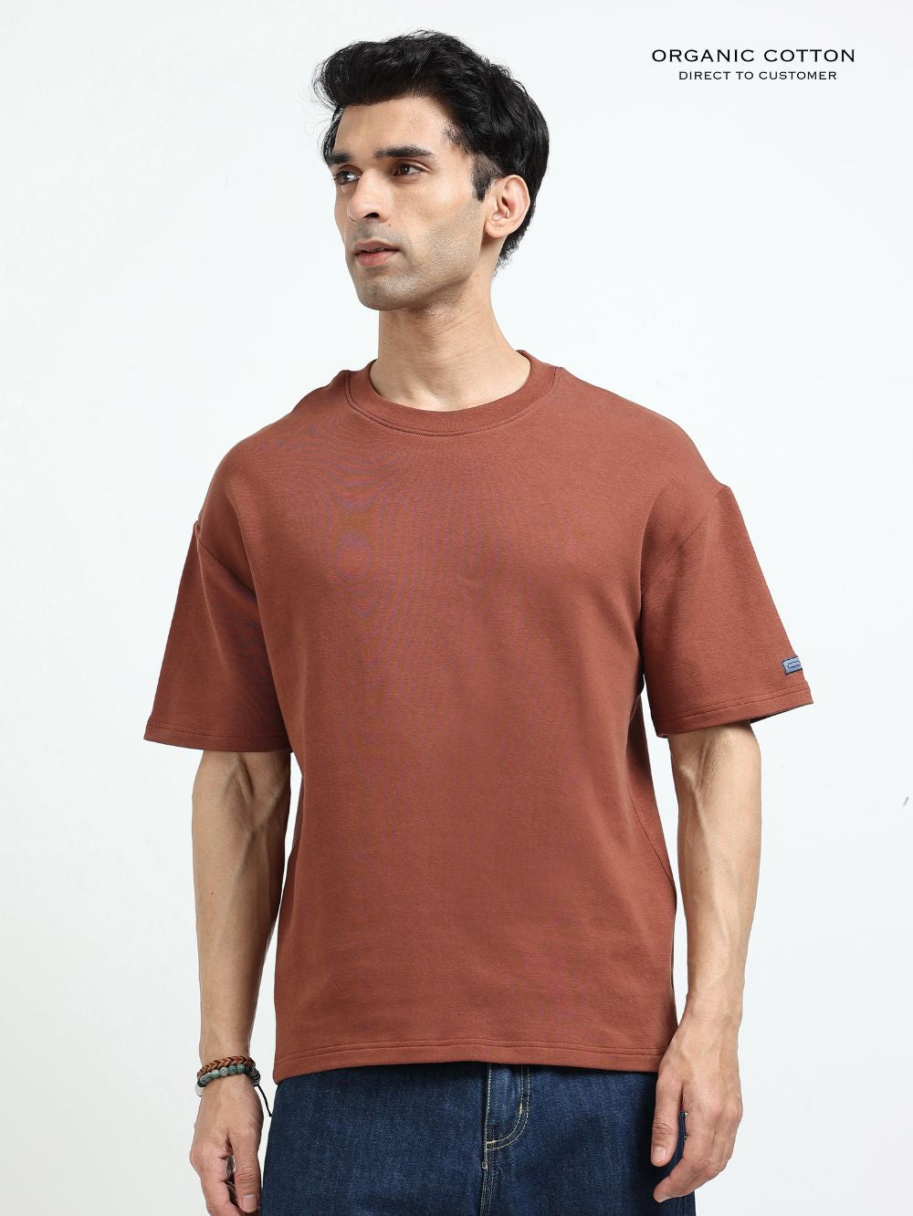 Clean Classic Organic Cotton Oversized Tee for Men's