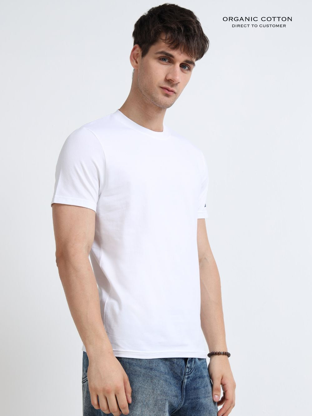 Organic Cotton Round Neck T-Shirt for Men