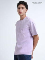 Orchid Petal Organic Cotton Oversized Tee for Men