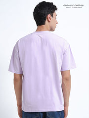 Orchid Petal Organic Cotton Oversized Tee for Men