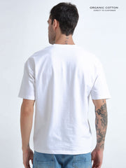 White  Organic Cotton Oversized Tee for Men