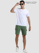 Vineyard Green Organic Cotton Mens Shorts With Cargo Pockets
