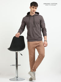Dark Grey Essential Comfort Organic Cotton Mens Hoodie