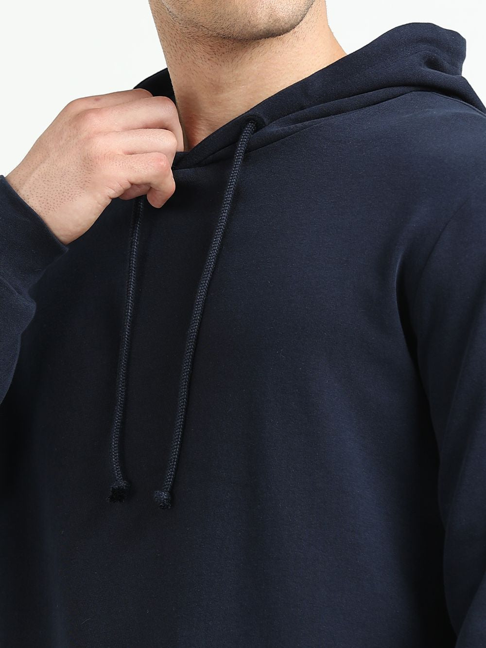 Navy Essential Comfort Organic Cotton Mens Hoodie