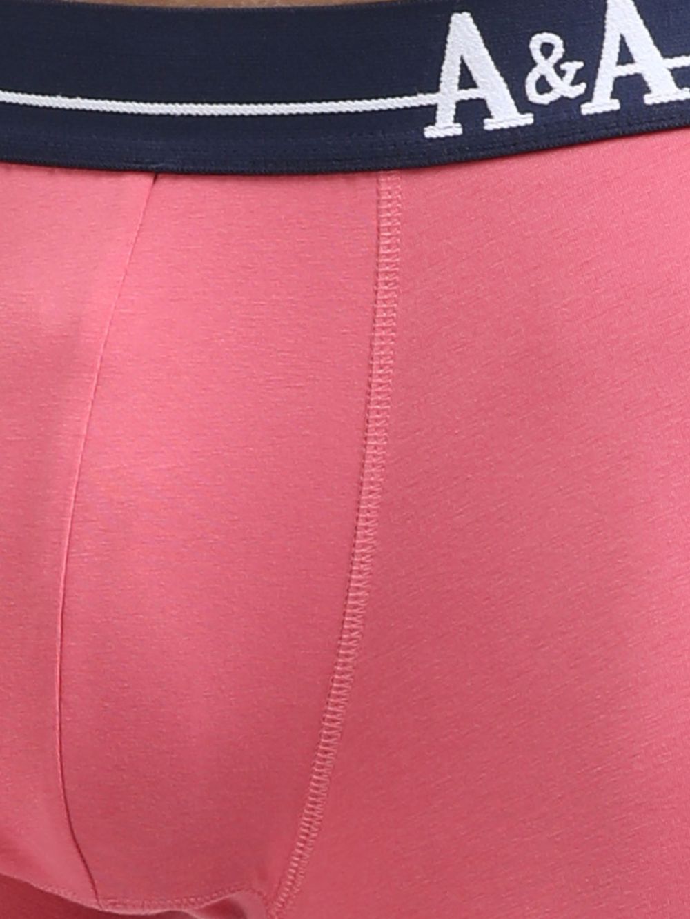 Olive Green and Magenta Organic Cotton super stretch Trunk with Outer Elastic Short Length Waistband - Pack of 2