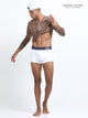 White and White  Organic Cotton super stretch Trunk with Outer Elastic Short Length Waistband - Pack of 2