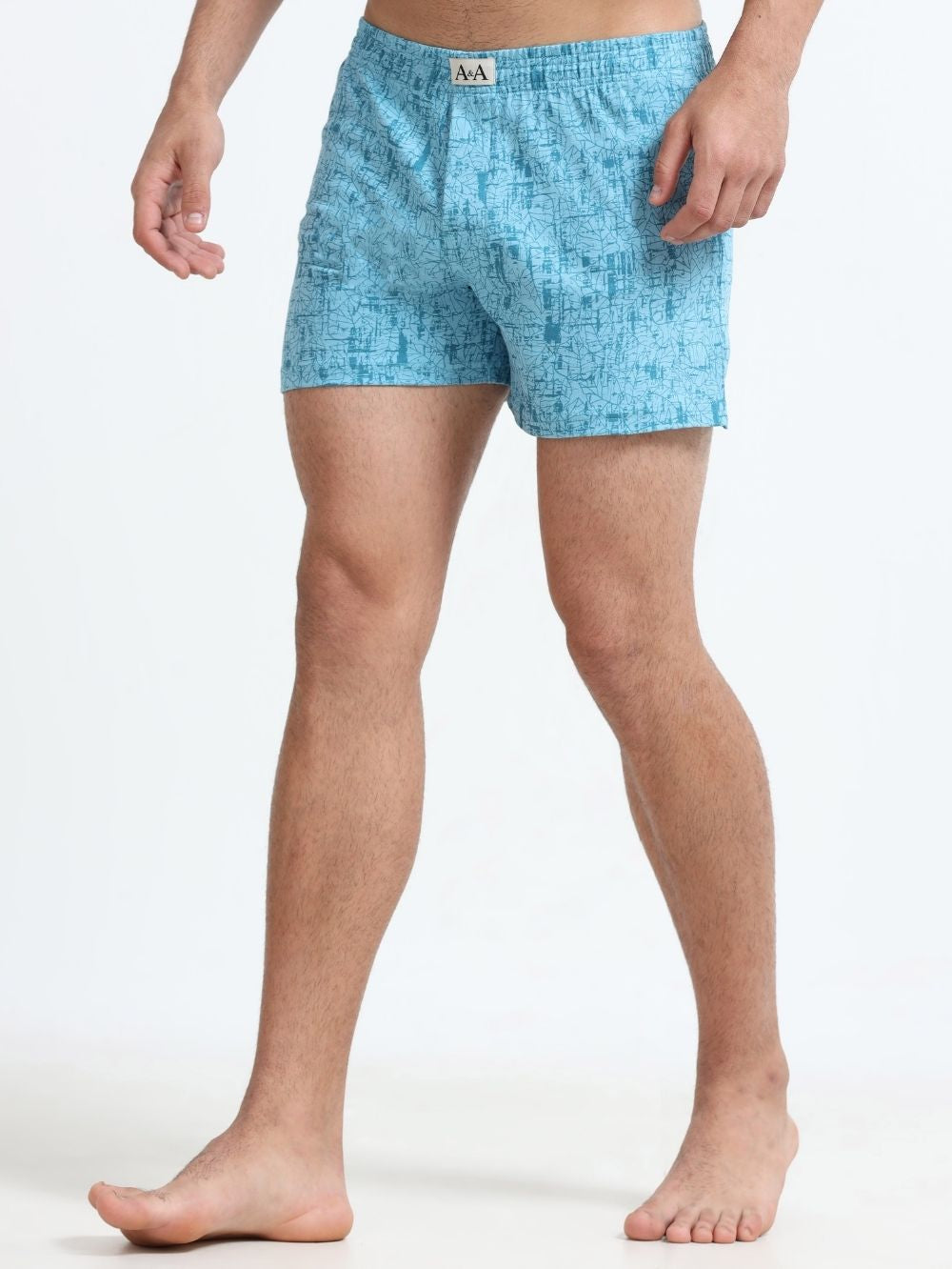 Mens Organic Cotton Printed Short Boxer - Pack of 3