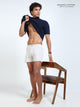 Silver Grey Organic Cotton Short Boxer for Mens - Pack of 1