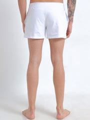Delphinium Blue and White Organic Cotton Short Boxer for Mens - Pack of 2