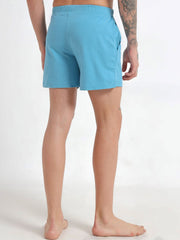 Delphinium Blue and White Organic Cotton Regular Boxer for Mens - Pack of 2