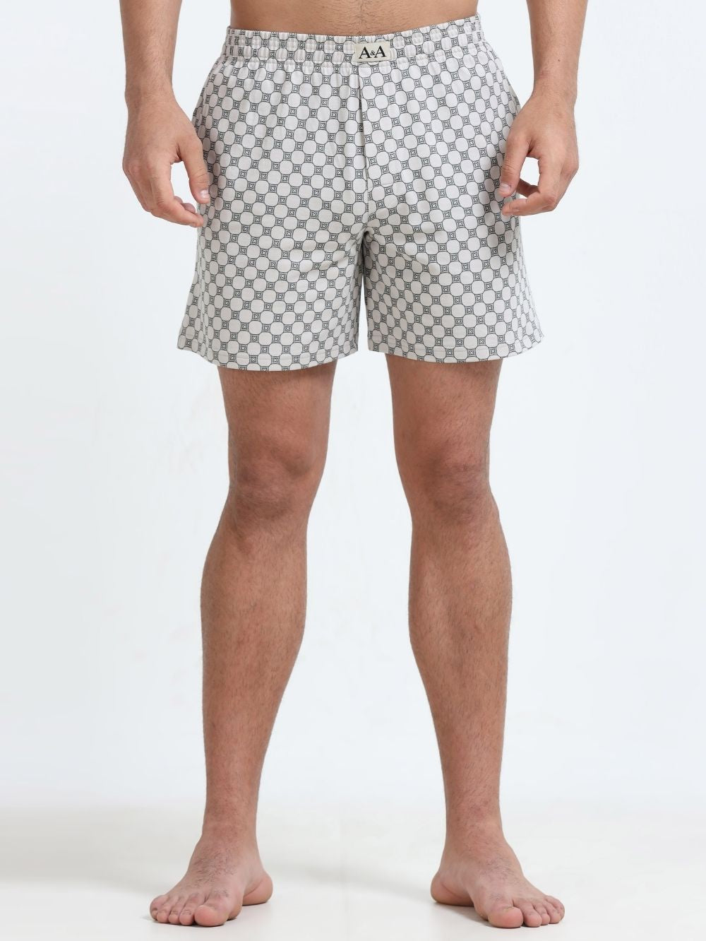 Mens Organic Cotton Regular Printed Boxers - Pack of 2