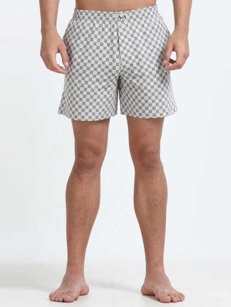 Mens Organic Cotton Regular Printed Boxers - Pack of 2