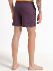 Wine and White Organic Cotton Regular Boxer for Mens - Pack of 2