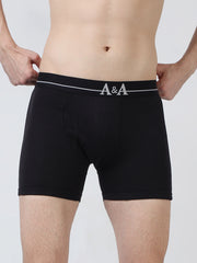 Mens Organic Super soft Cotton Elastane stretch Solid Trunk with Ultrasoft Waistband