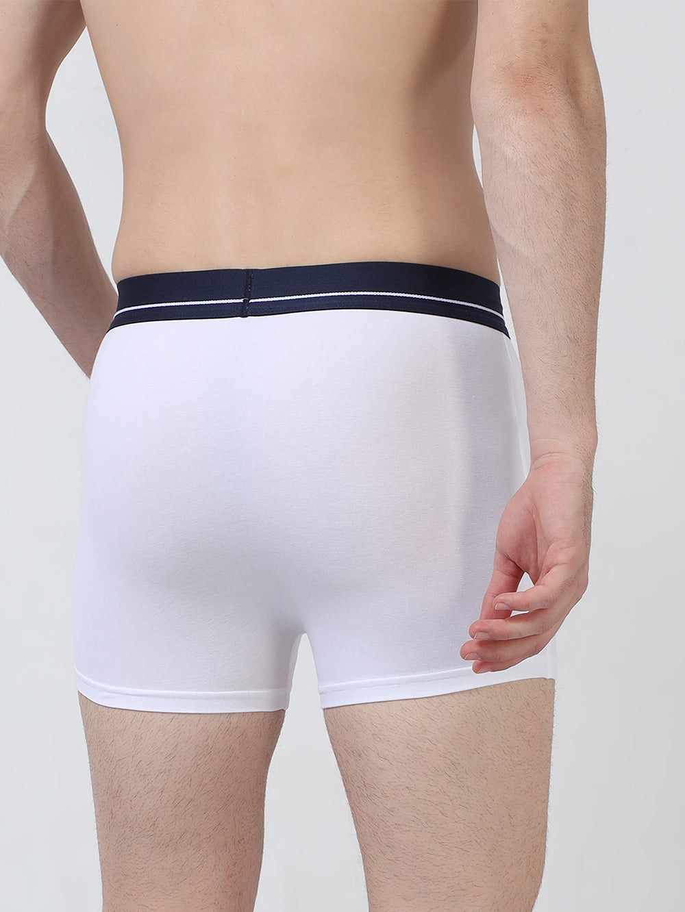 Mens Organic Super soft Cotton Elastane stretch Solid Trunk with Ultrasoft Waistband