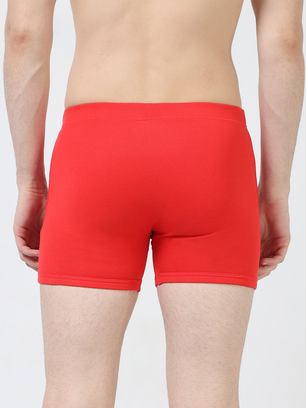 Mens Organic Super soft Cotton Elastane stretch RIB Trunk with fabric covered waistband