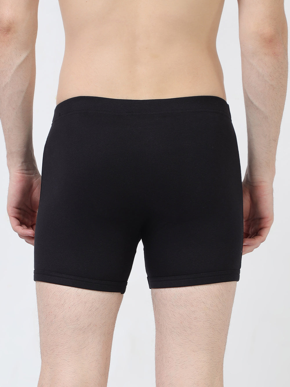 Mens Organic Super soft Cotton Elastane stretch RIB Trunk with fabric covered waistband