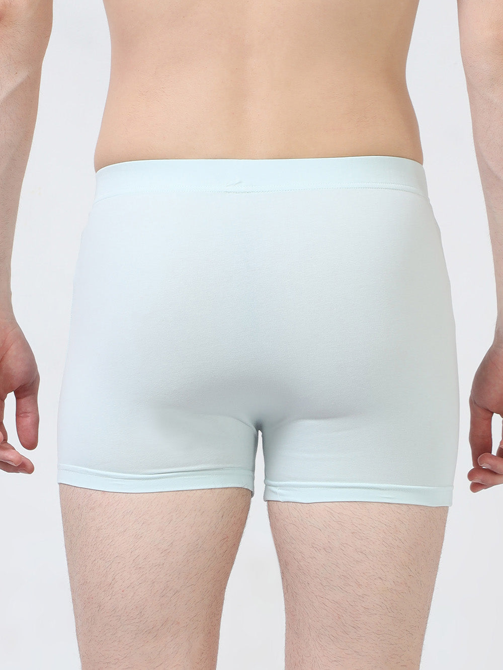 Mens Organic Super soft Cotton Elastane stretch RIB Trunk with fabric covered waistband