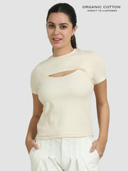 Organic Cotton Womens Crop Tee