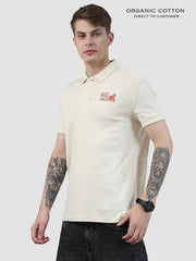 Organic Cotton Mens Rib Polo T-Shirt