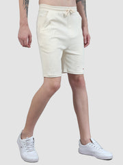 Organic cotton mens ribbed shorts with pockets