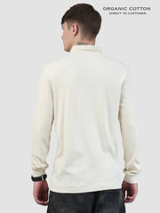 Organic Cotton Mens Ribbed Knitted Shirt