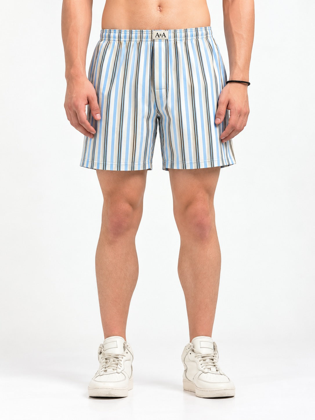 Organic Cotton Short Boxer for Mens - Pack of 3 (Wine, Green, P08-White)