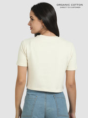 Organic Cotton Womens Crop Tee