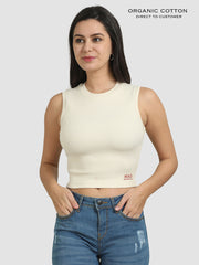 Organic Cotton Womens Crop Tee