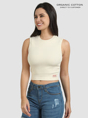 Organic Cotton Womens Crop Tee