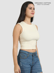 Organic Cotton Womens Crop Tee