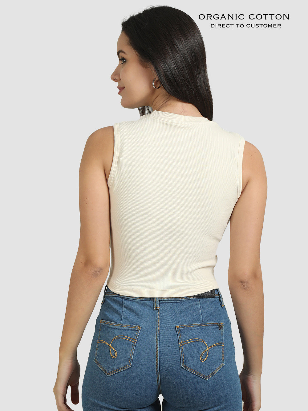 Organic Cotton Womens Crop Tee