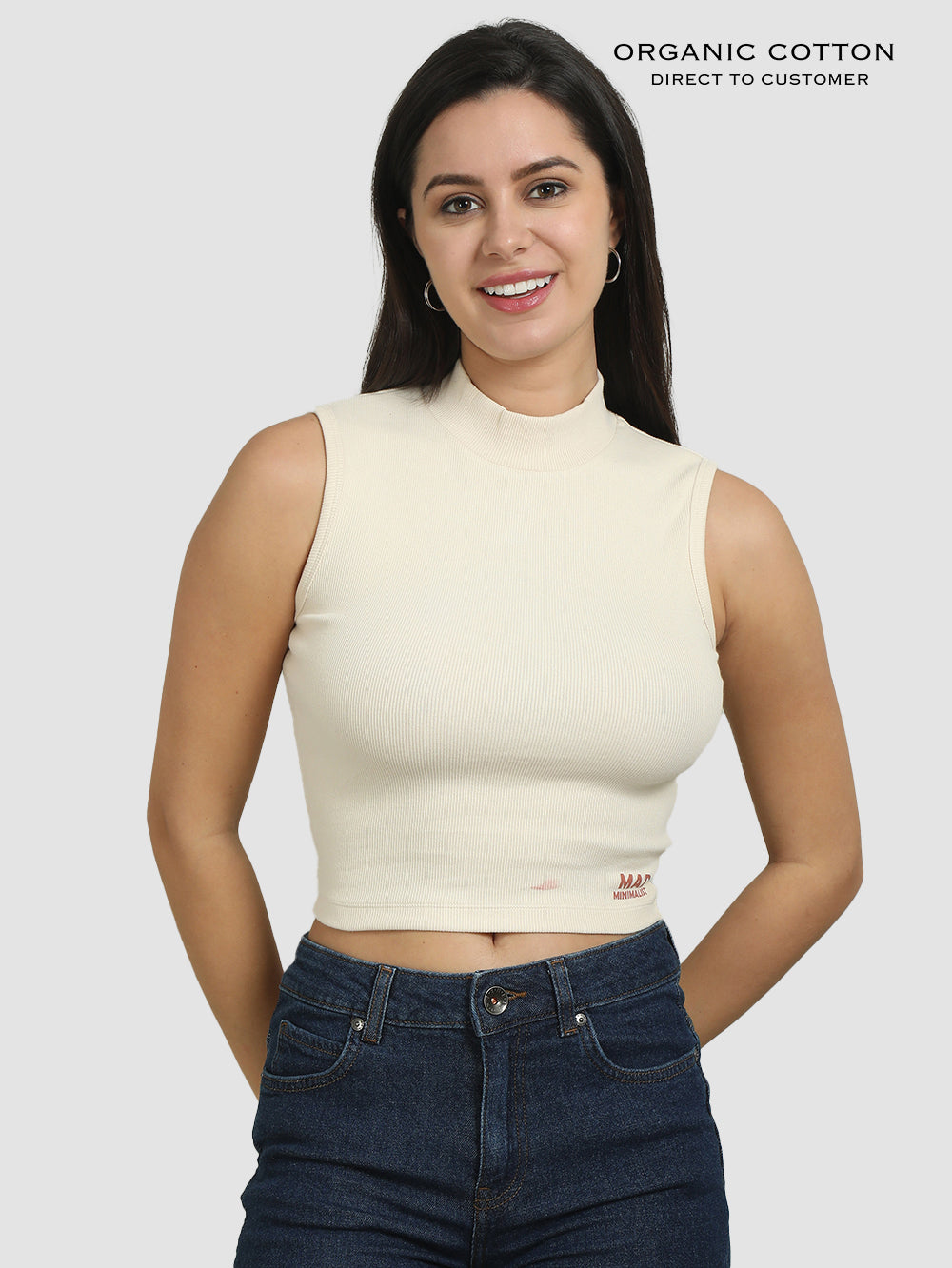 Organic Cotton Womens Crop Tee