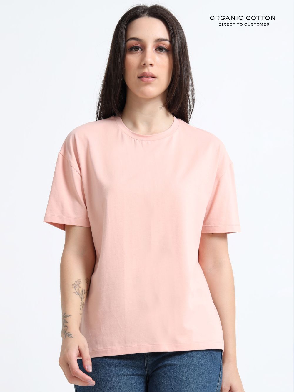 Evening Sand Organic Cotton Over Sized Tee