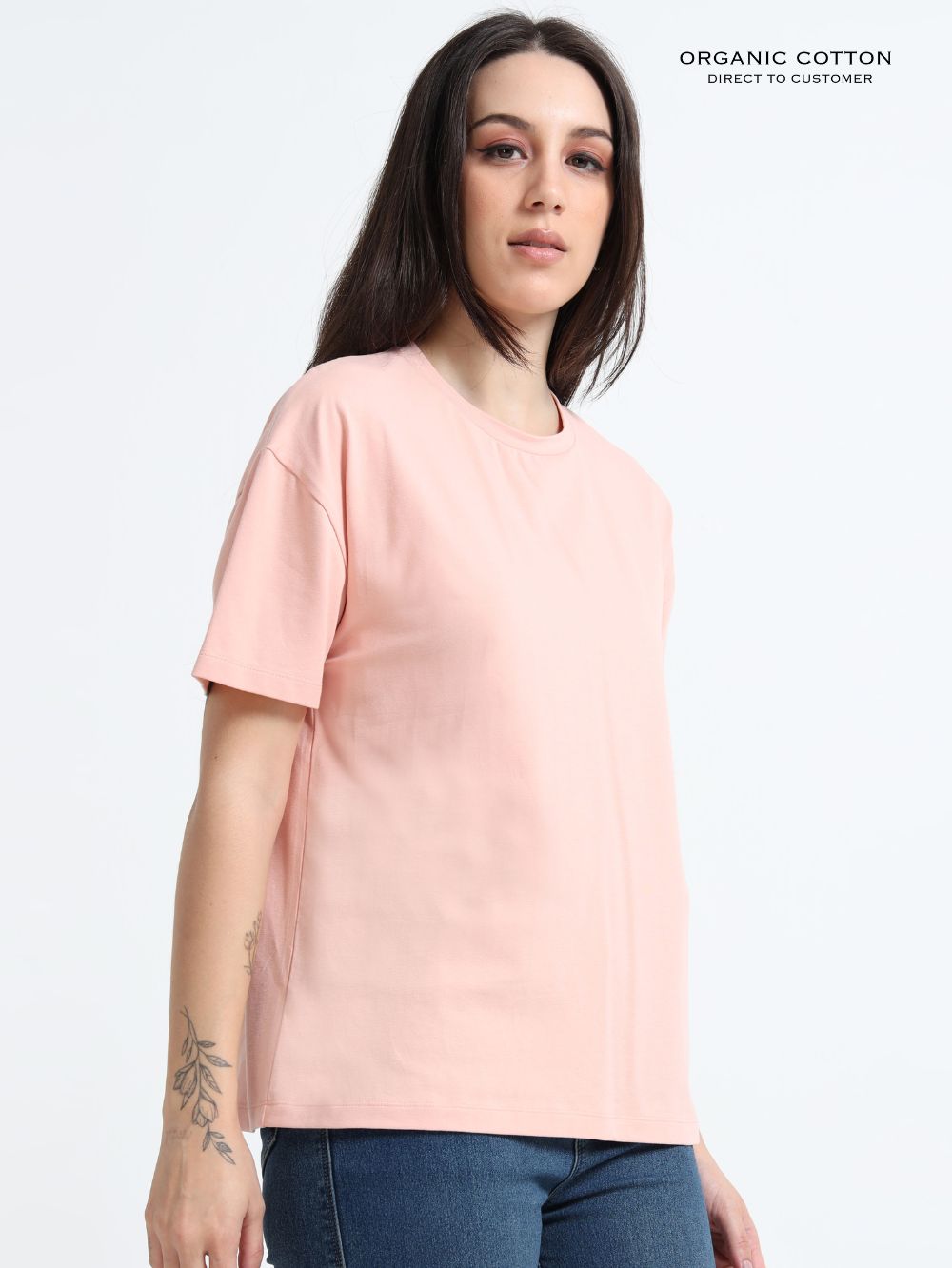 Evening Sand Organic Cotton Over Sized Tee