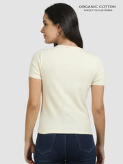 Organic Cotton Womens Crop Tee