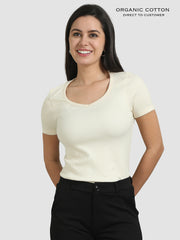 Organic Cotton Womens Crop Tee