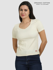 Organic Cotton Womens Crop Tee