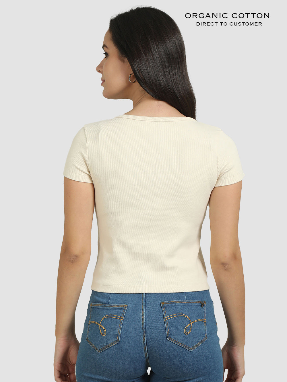 Organic Cotton Womens Crop Tee