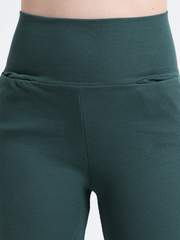BRISTO GREEN ORGANIC COTTON RIB HIGH WAIST WORKOUT PANT