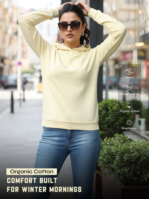 Baby Yellow Essential Comfort Organic Cotton Hoodie