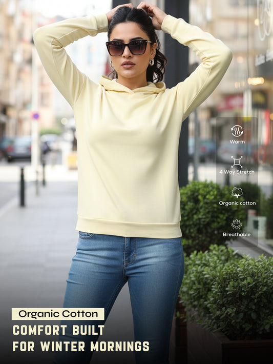 Baby Yellow Essential Comfort Organic Cotton Hoodie
