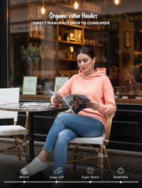 Light Peach Essential Comfort Organic Cotton Hoodie