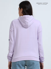 Light Purple A & A Womens Casual Hoodie in Organic Cotton