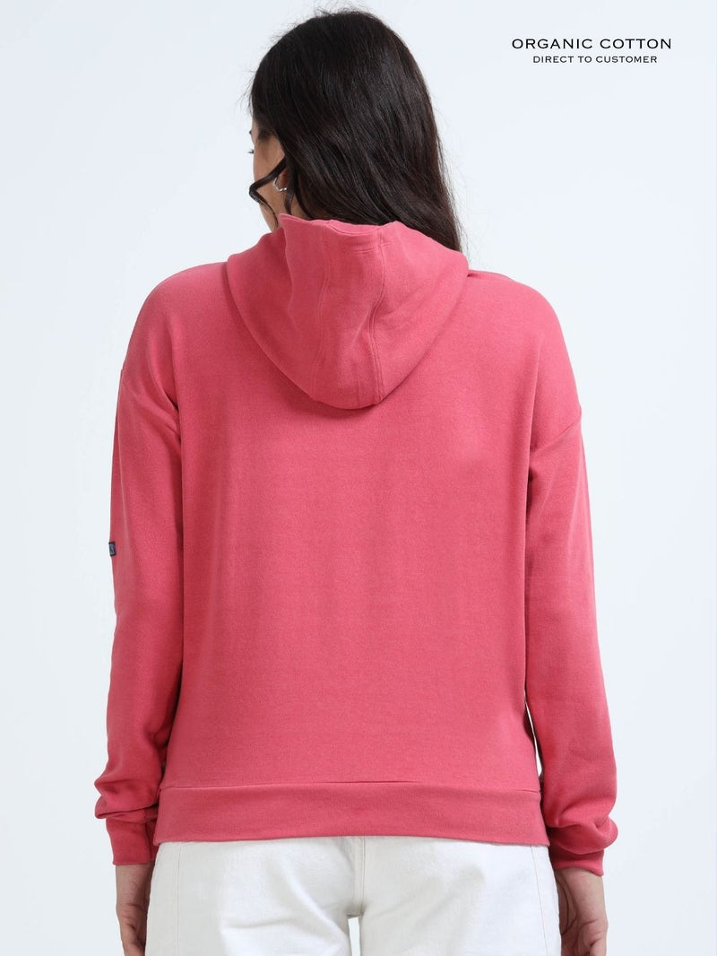 Magenta A & A Womens Casual Hoodie in Organic Cotton